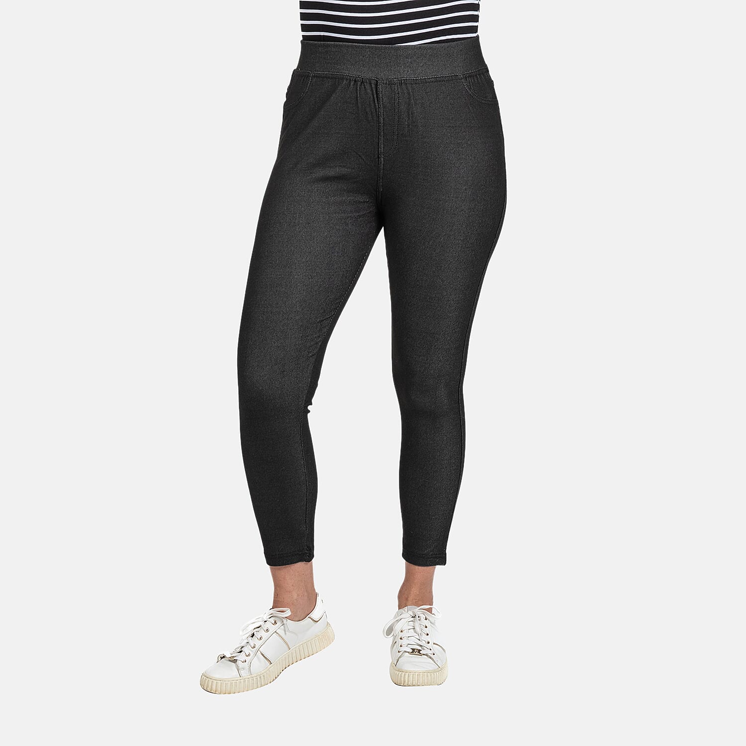 Denim Leggings - Black