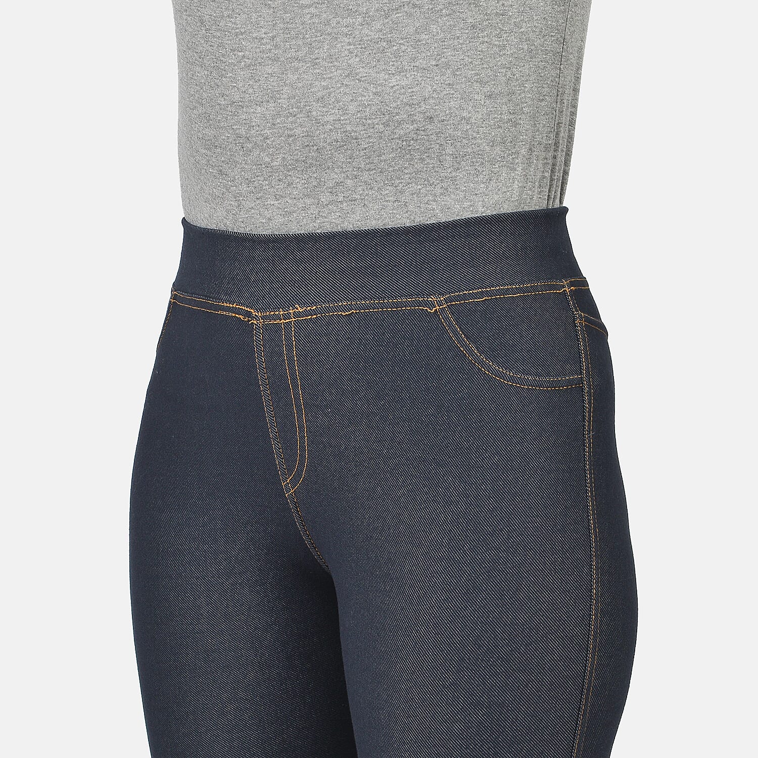 Denim Leggings - Black