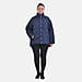 Tamsy Long Sleeve Padded Warm Coat with Two Exterior Pockets (Size M 12-14) - Navy