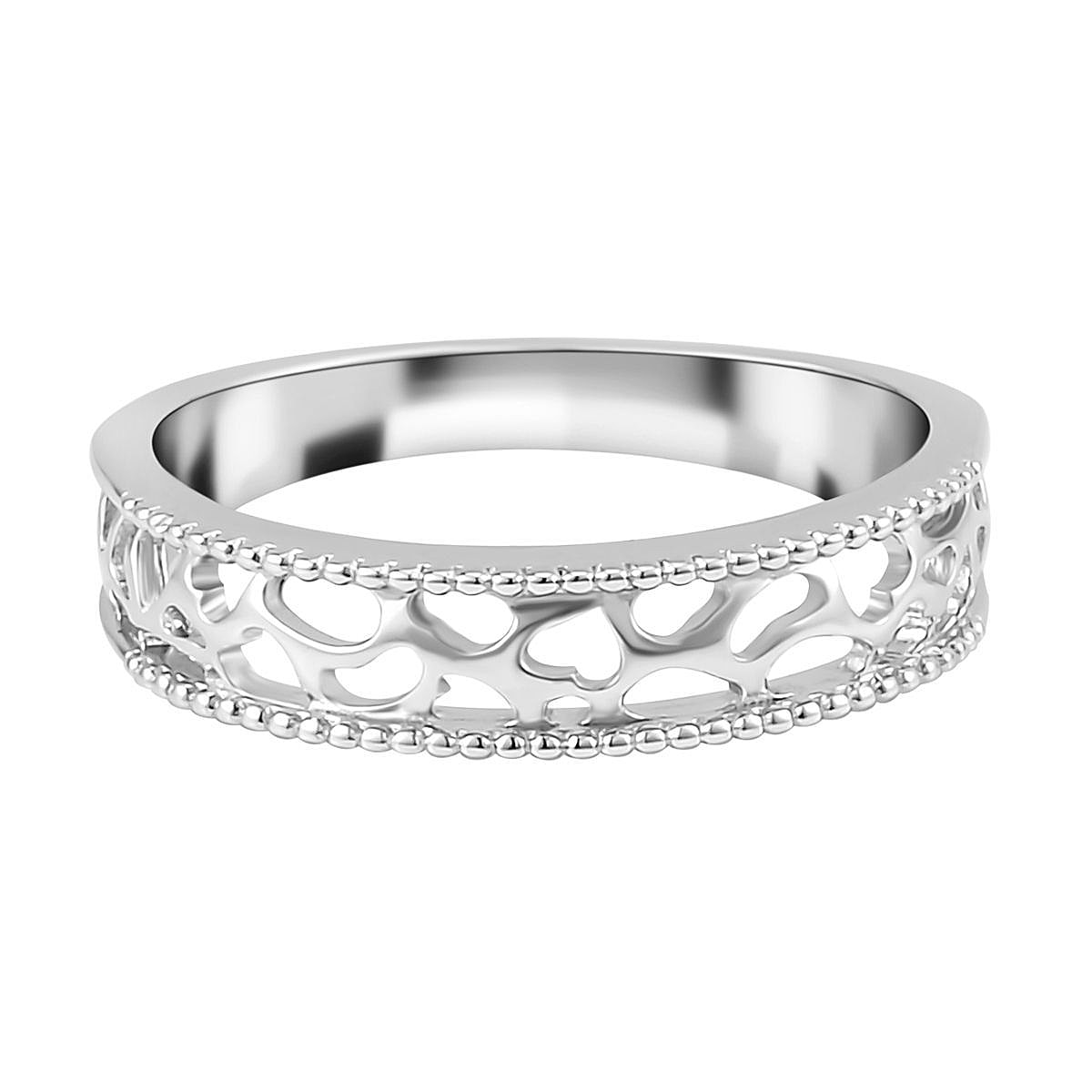Rachel Galley Love Lattice Collection - Rhodium Overlay Sterling Silver Ring