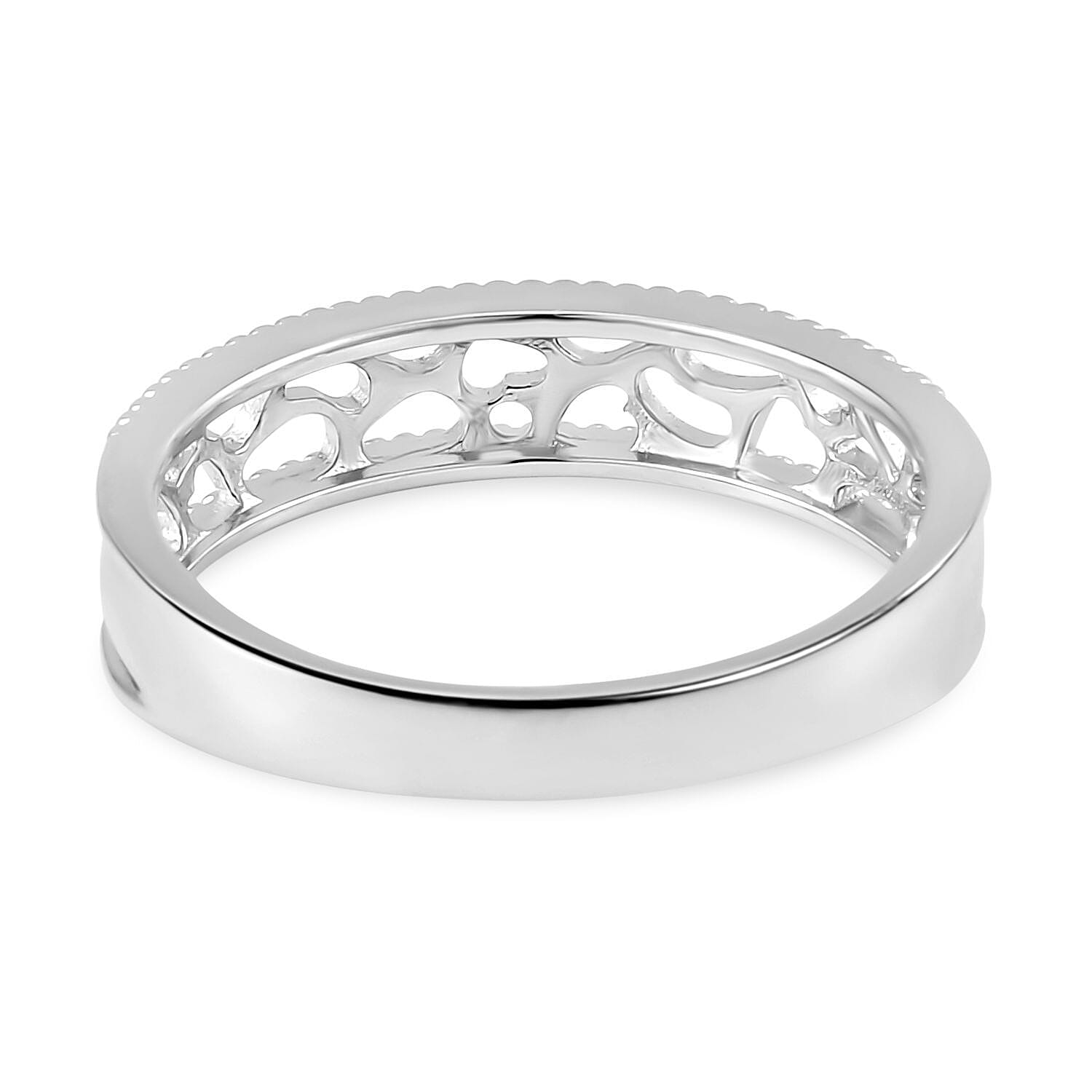 Rachel Galley Love Lattice Collection - Rhodium Overlay Sterling Silver Ring