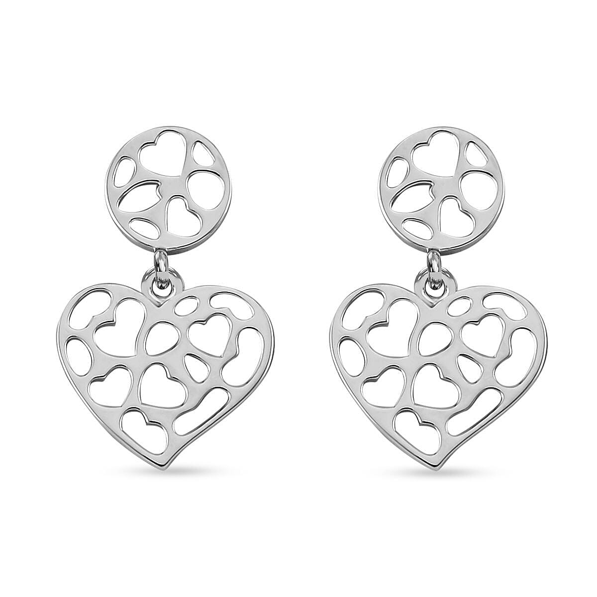 Rachel Galley Love Lattice Collection - Rhodium Overlay Sterling Silver Dangle Earrings