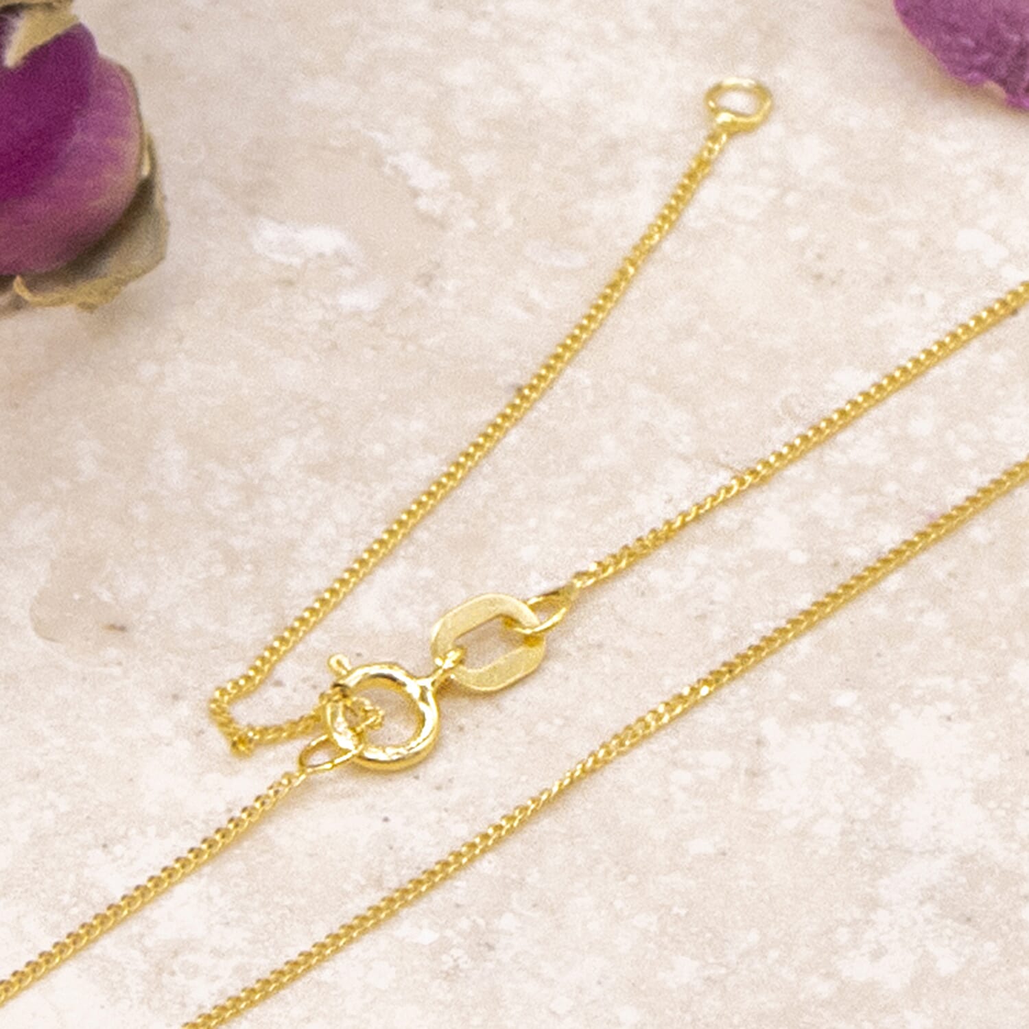18K Yellow Gold  Chain (Size - 16),  Gold Wt. 1 Gms