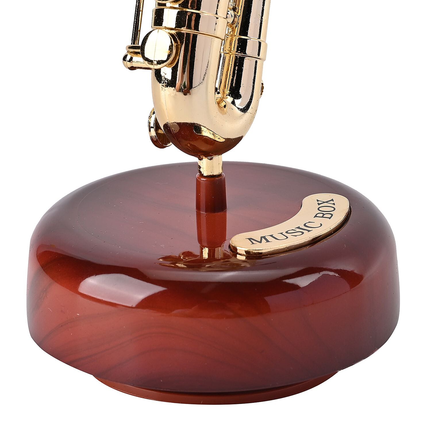 Saxophone Shaped Mechanical Music Box (Size 20x13x9 cm)