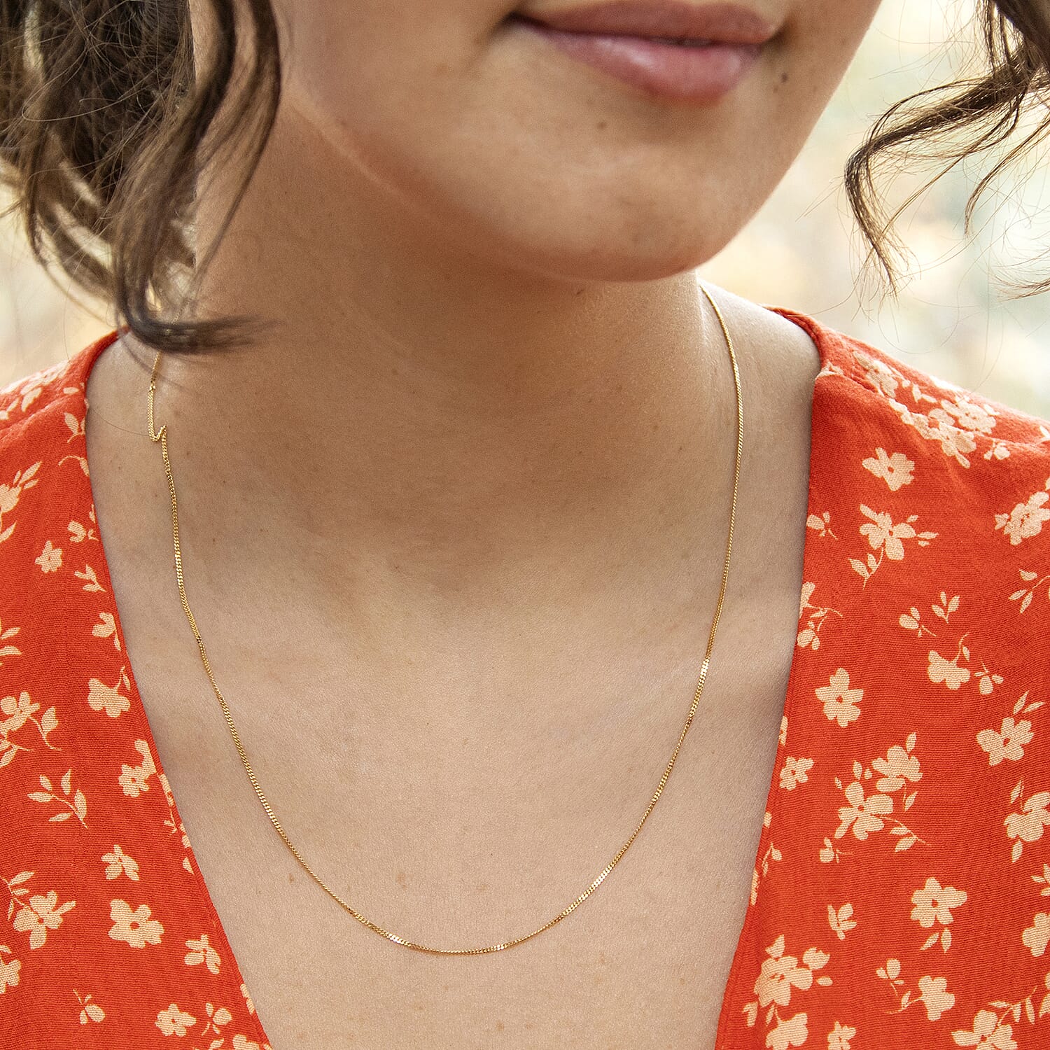 18K Yellow Gold  Chain (Size - 18),  Gold Wt. 1.8 Gms