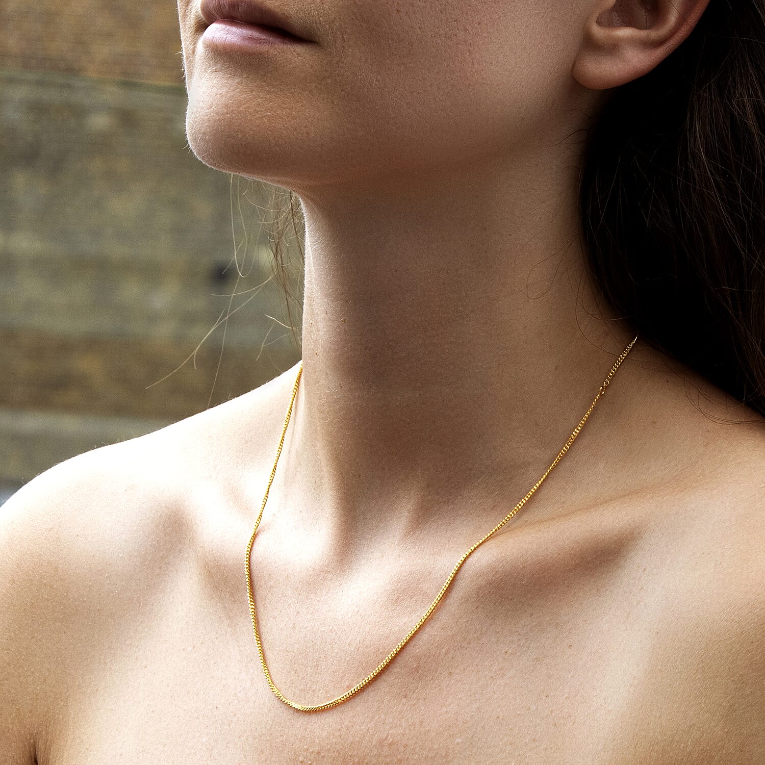 18K Yellow Gold  Chain (Size - 18),  Gold Wt. 4.5 Gms