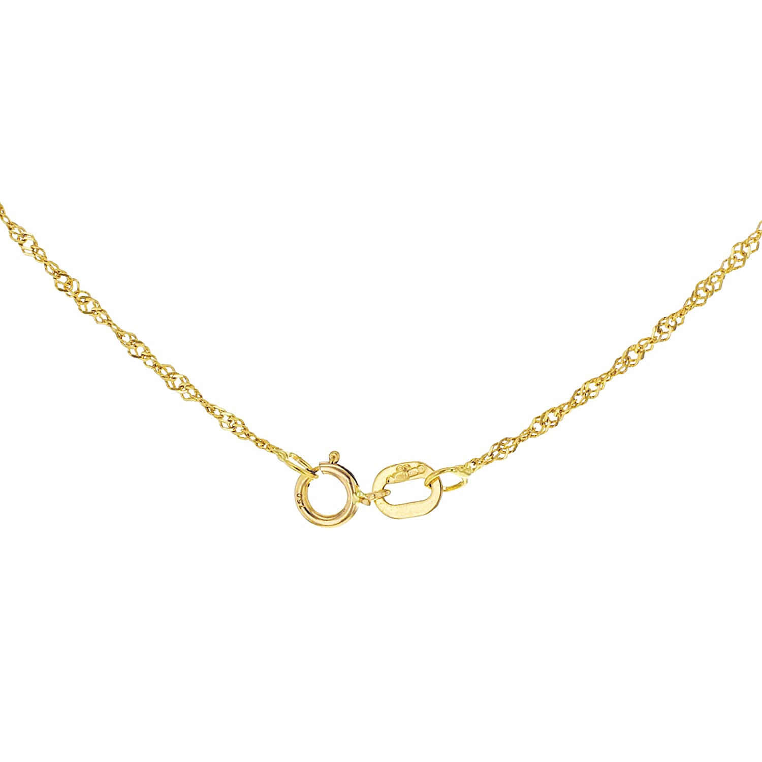 18K Yellow Gold  Chain (Size - 18),  Gold Wt. 1.3 Gms