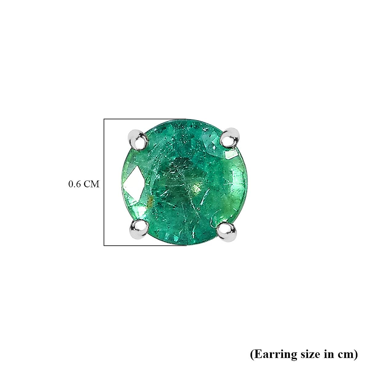 950 Platinum AAAA Gemfields Emerald Solitaire Stud Earrings 1.64 Ct 950 Platinum AAAA Gemfields Emerald Solitaire Stud Earrings 1.64 Ct