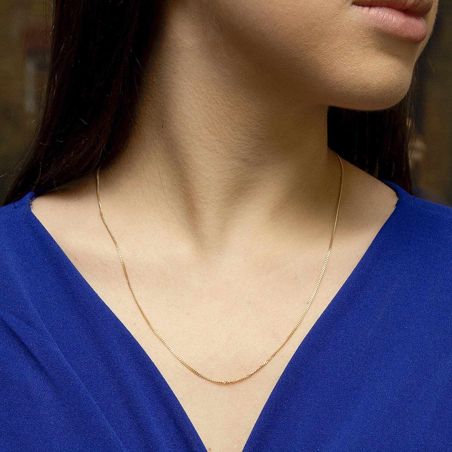 18K Yellow Gold  Chain (Size - 20),  Gold Wt. 2.6 Gms