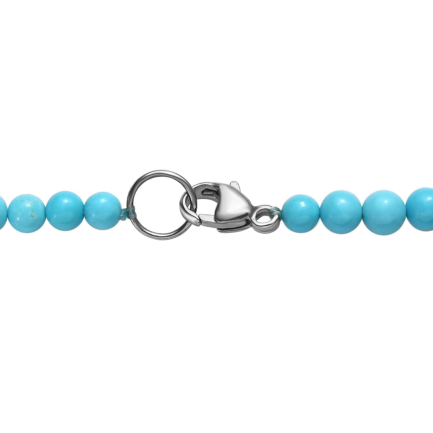 950 Platinum AAAA  Arizona Sleeping Beauty Turquoise Necklace (Size - 18) 69.50 Ct