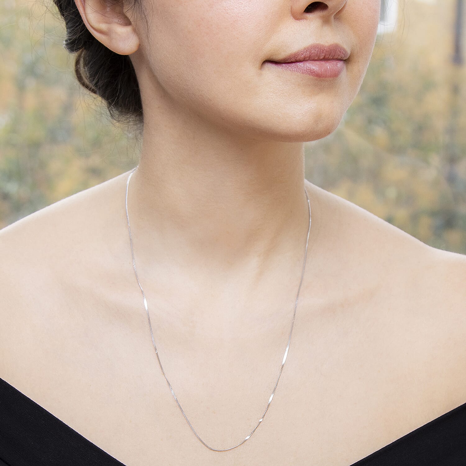 18K W Gold  Chain (Size - 20),  Gold Wt. 2 Gms