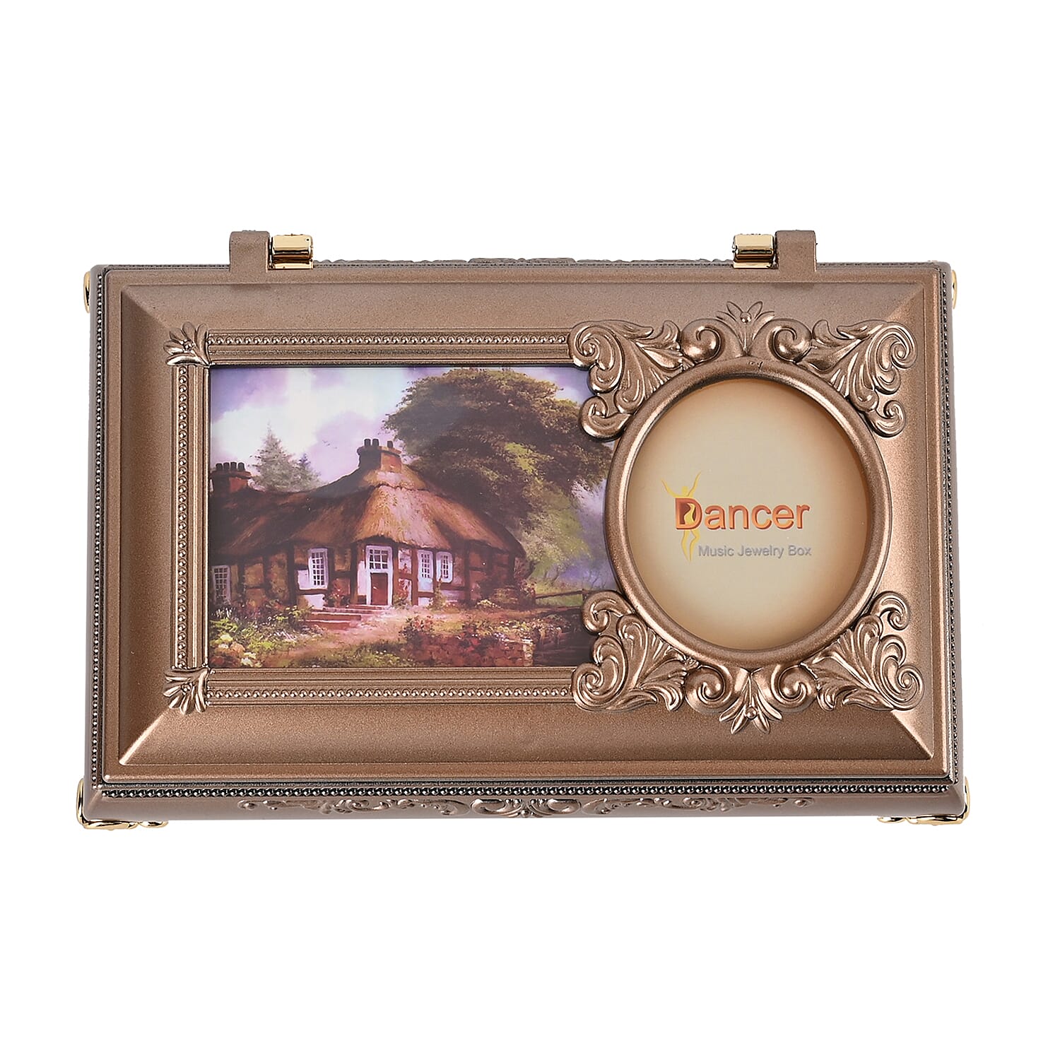 Oblong Shape Music Box with a Ballerina