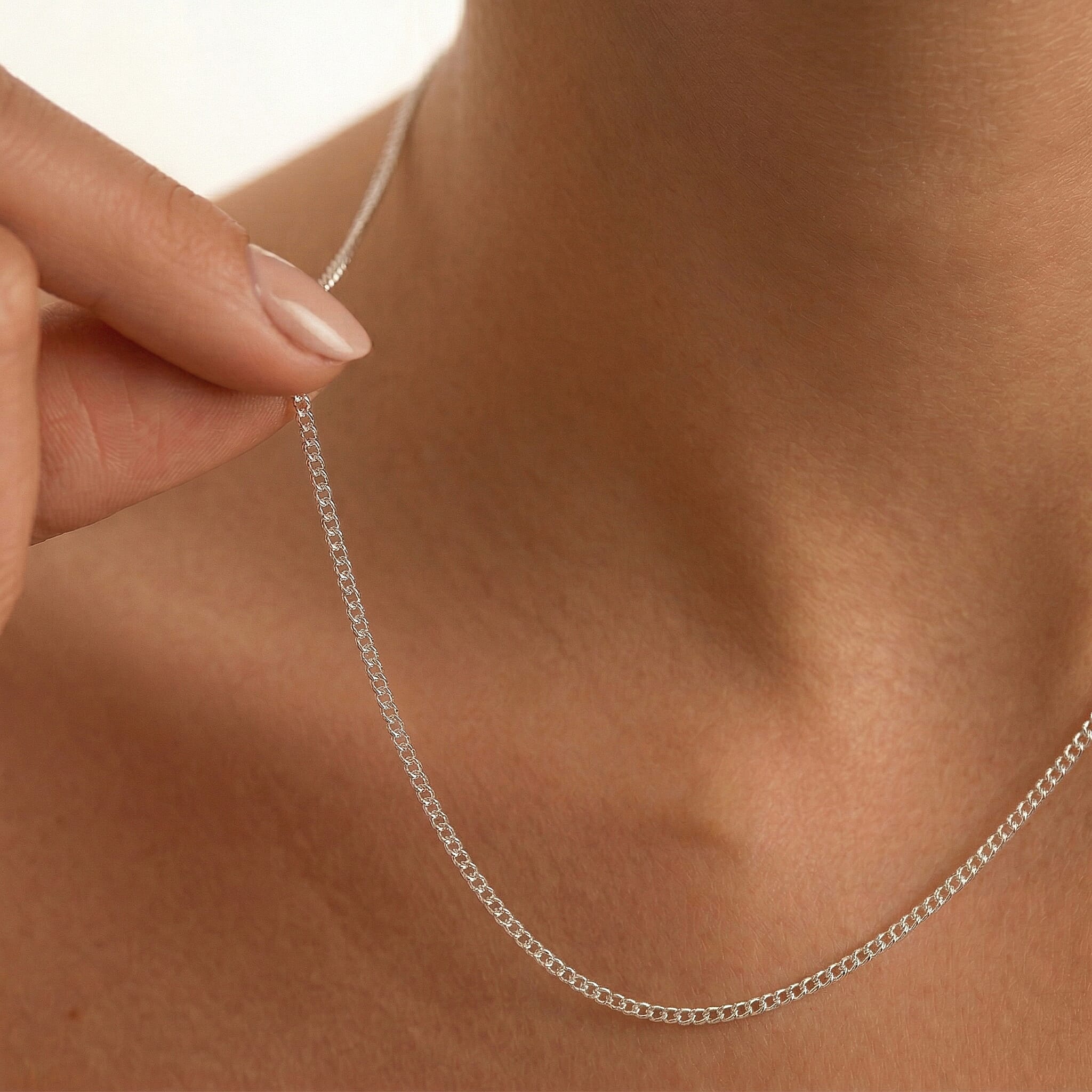 18K W Gold  Chain (Size - 20),  Gold Wt. 1.2 Gms