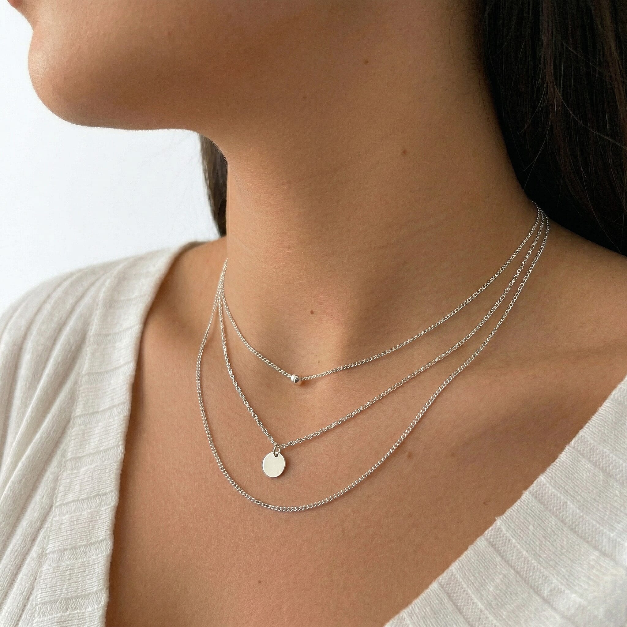 18K W Gold  Chain (Size - 20),  Gold Wt. 1.2 Gms