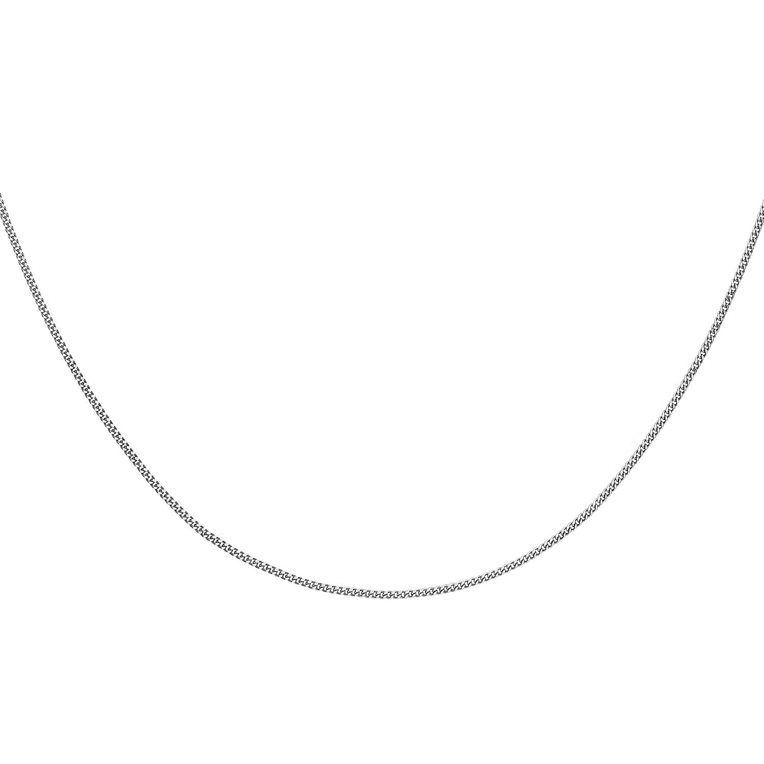 18K W Gold  Chain (Size - 16),  Gold Wt. 1 Gms