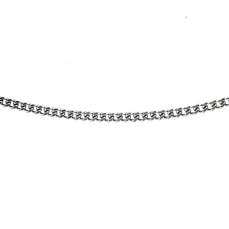 ILIANA 18K White Gold Diamond Cut Curb Chain 16 Inch ILIANA 18K White Gold Diamond Cut Curb Chain 16 Inch