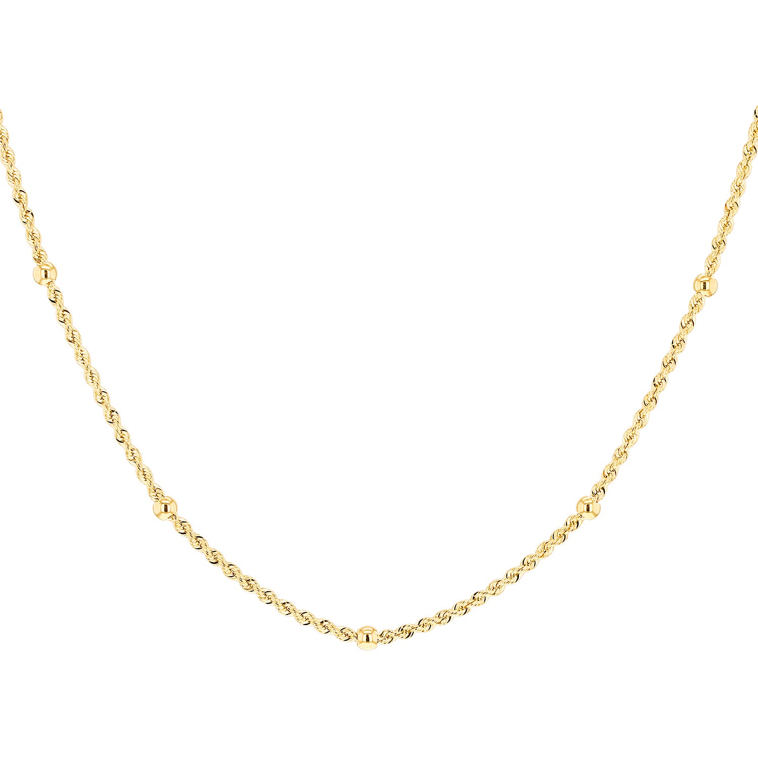 9K Yellow Gold  Chain (Size - 18),  Gold Wt. 3.5 Gms