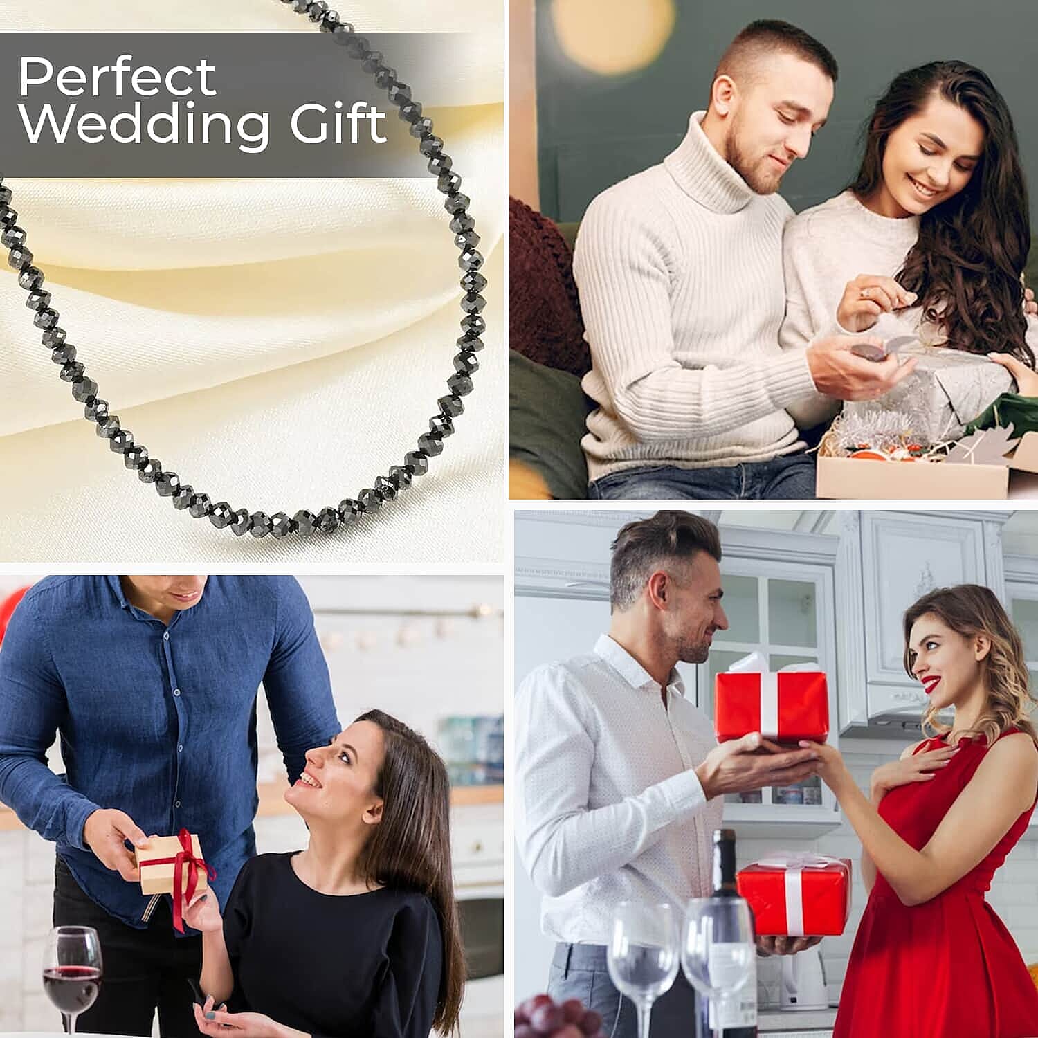 950 Platinum  AAAA  Black Diamond  AAAA Necklace (Size - 18) 24.00 ct,  Platinum Wt. 2.75 Gms  24.000  Ct.