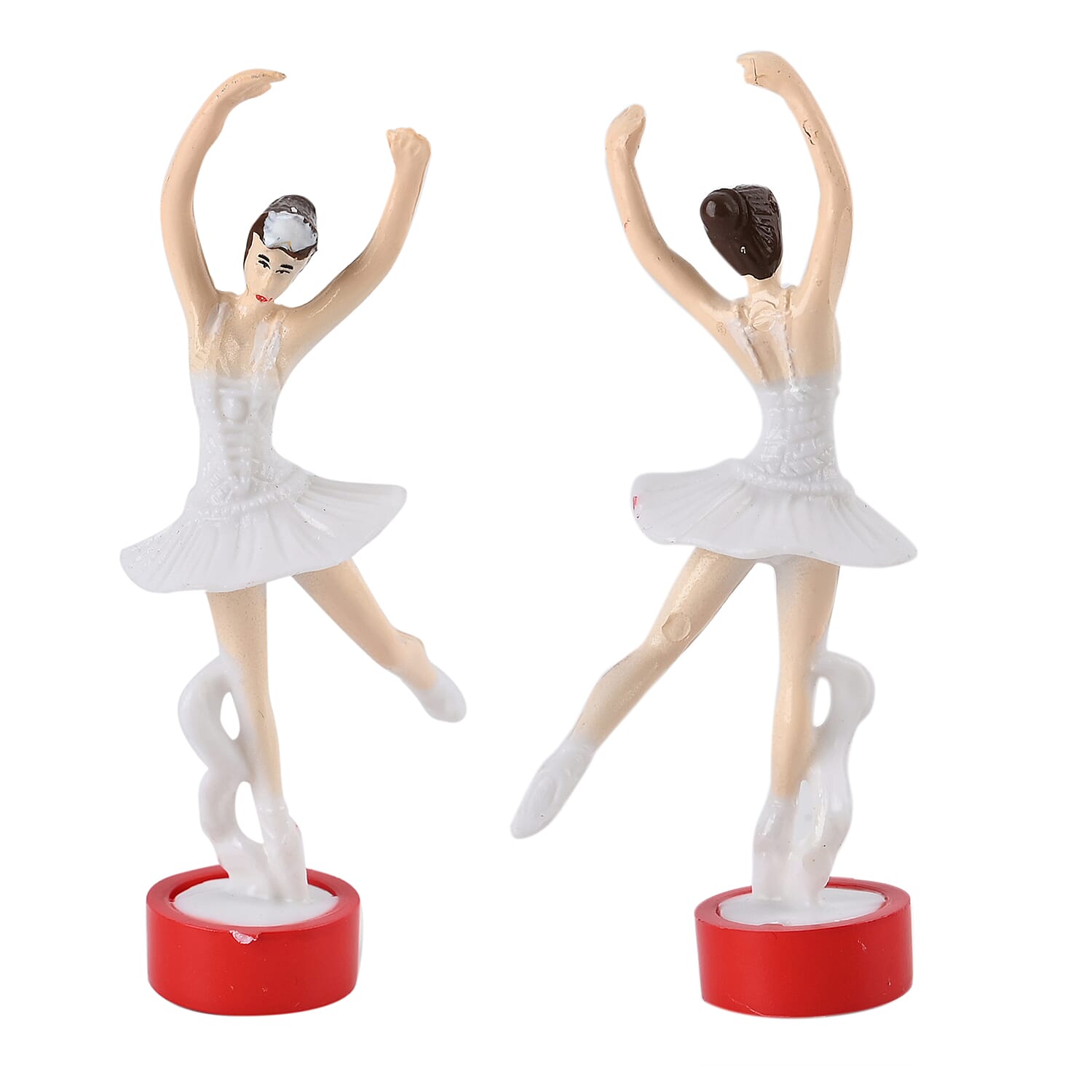 Piano Shape Music Box with a Ballerina (Size 15x15x7 cm) - White