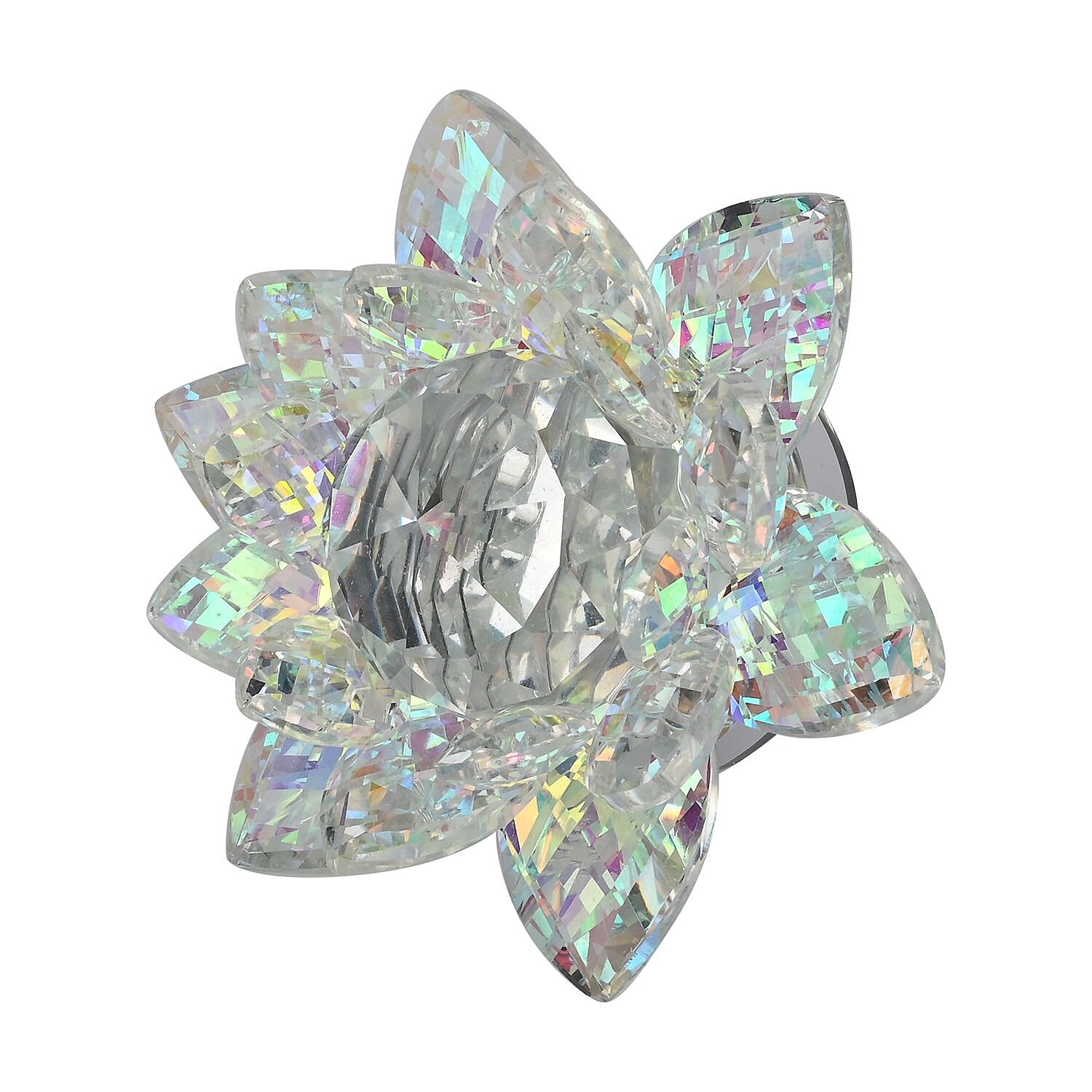 Sparkling & Rotating Crystal Lotus Flower - AB