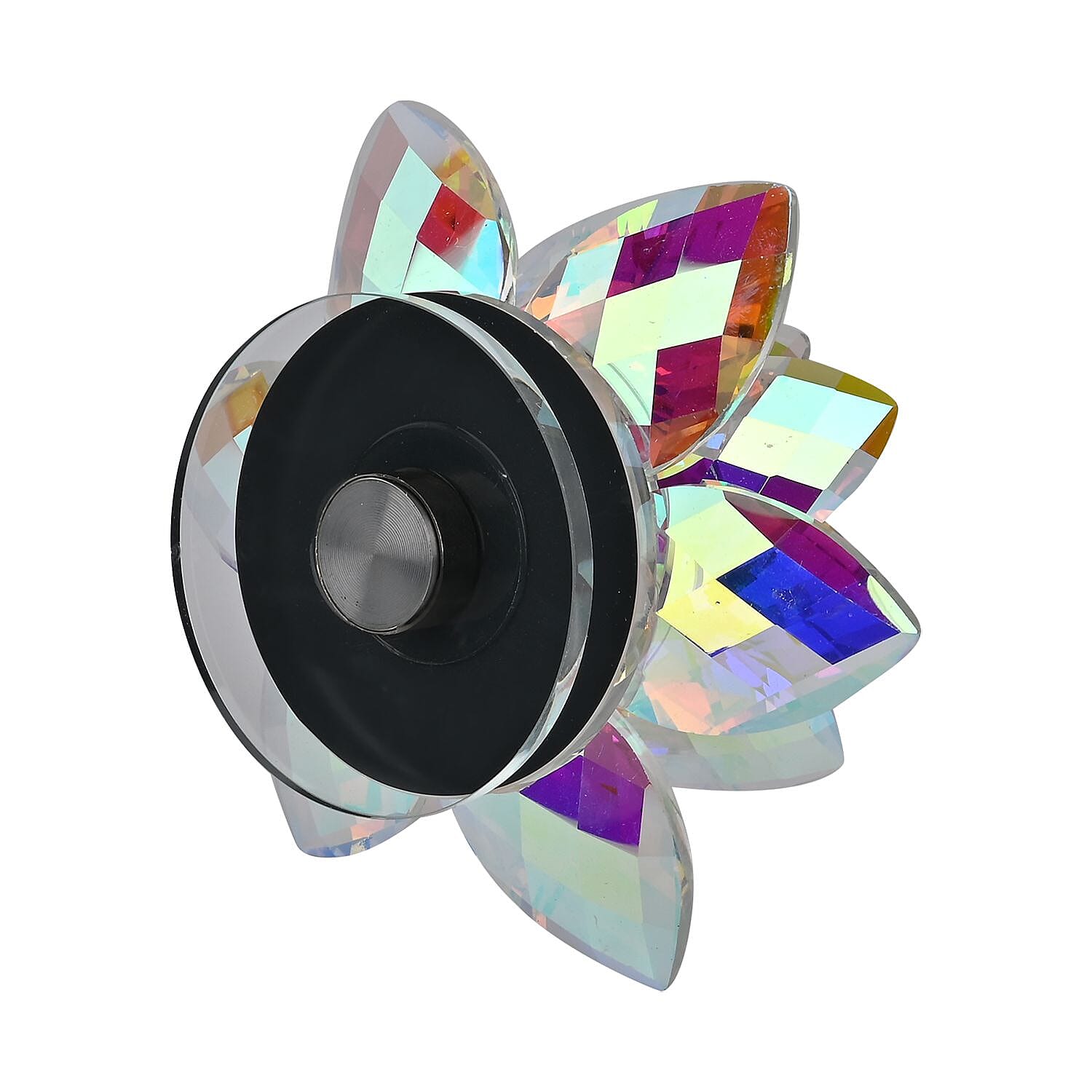 Sparkling & Rotating Crystal Lotus Flower - AB
