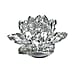 Exquisite Crystal Lotus Flower Rotating Candle Holder