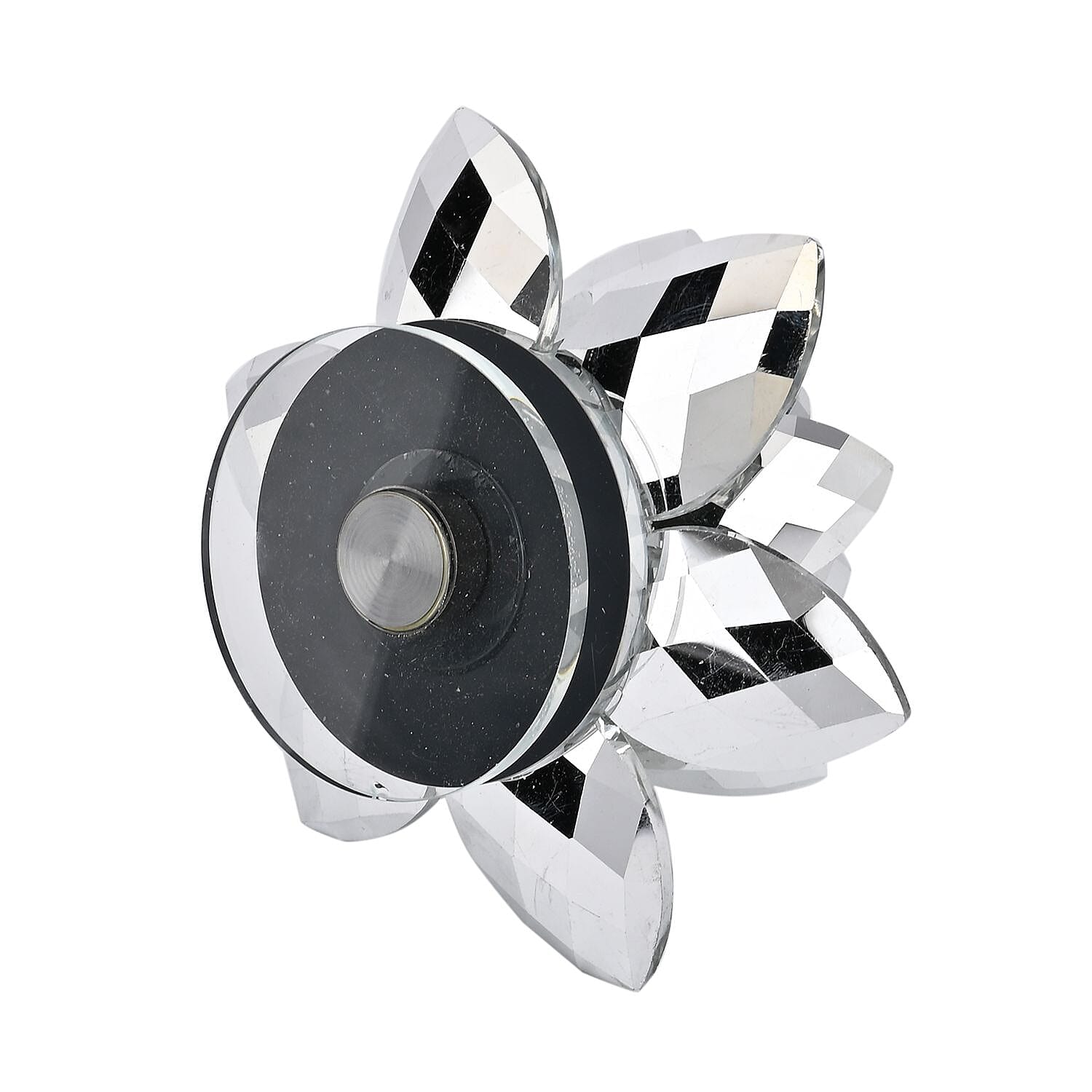 Sparkling & Rotating Crystal Lotus Flower - Clear