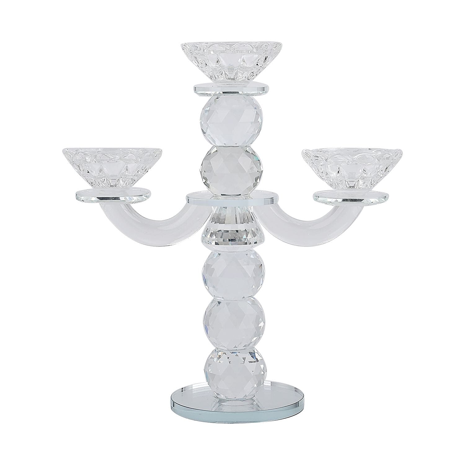 Crystal Candle Holder - Round