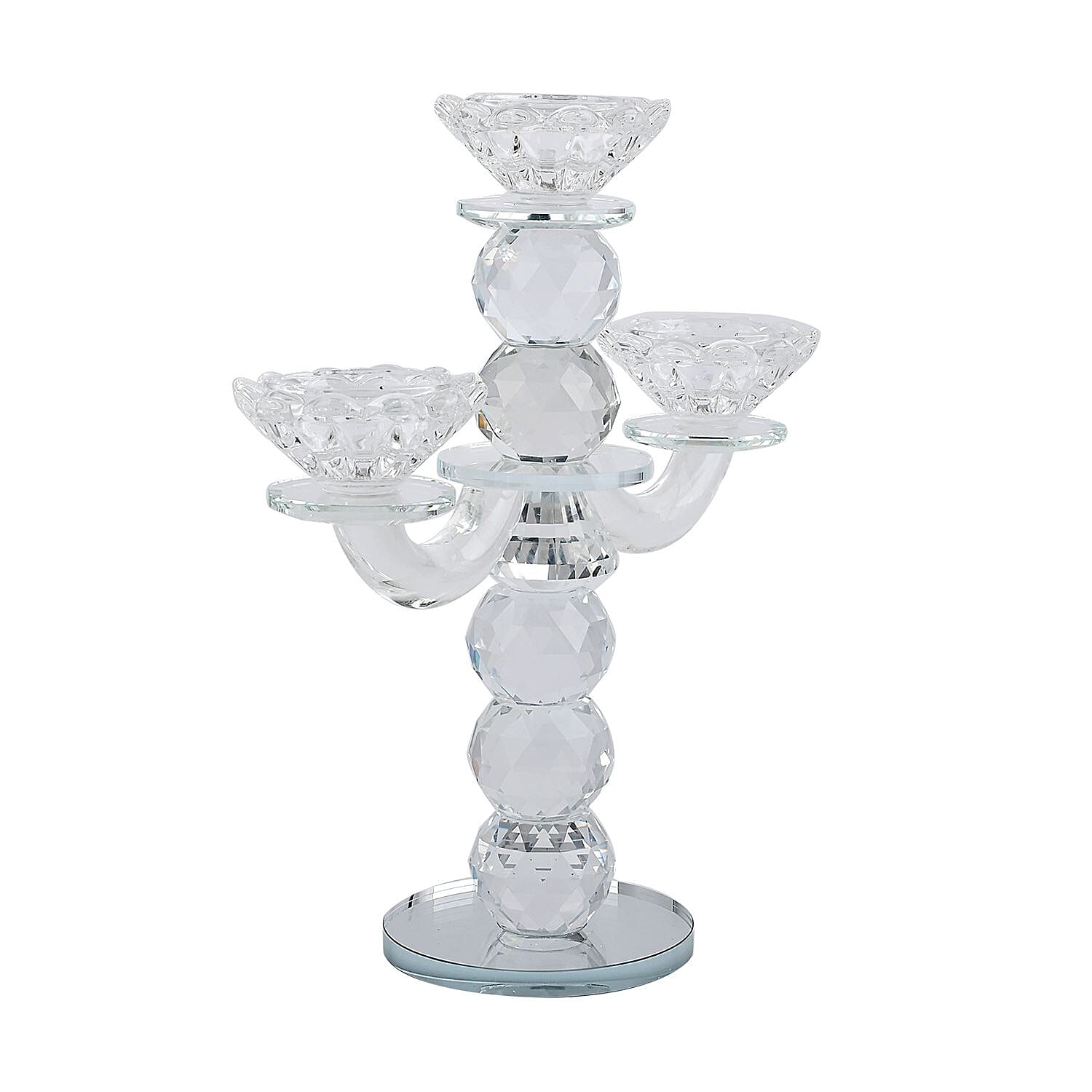 Crystal Candle Holder - Round