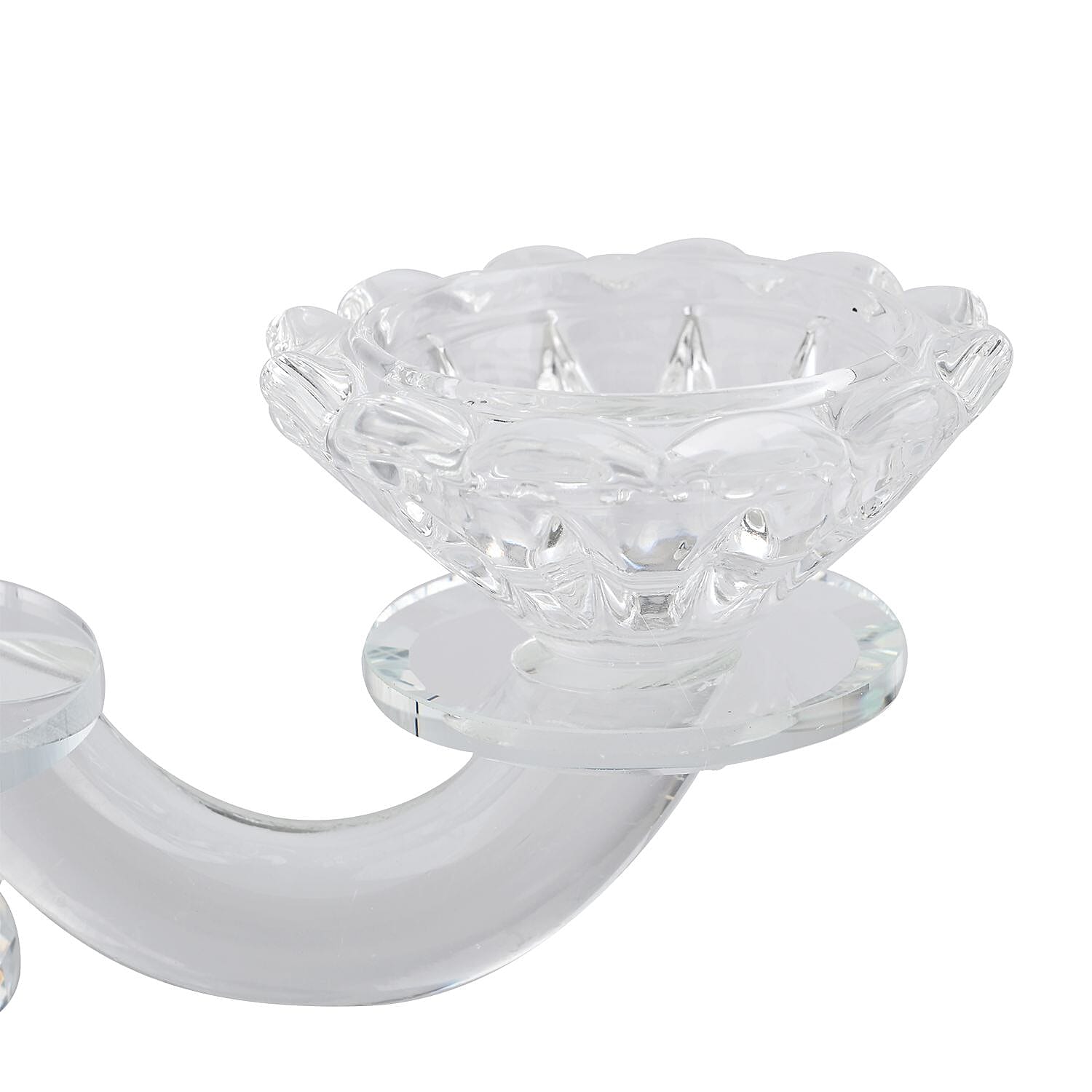 Crystal Candle Holder - Round