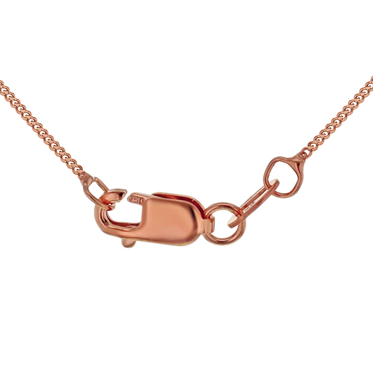 18K Rose Gold  Chain (Size - 20),  Gold Wt. 1.2 Gms