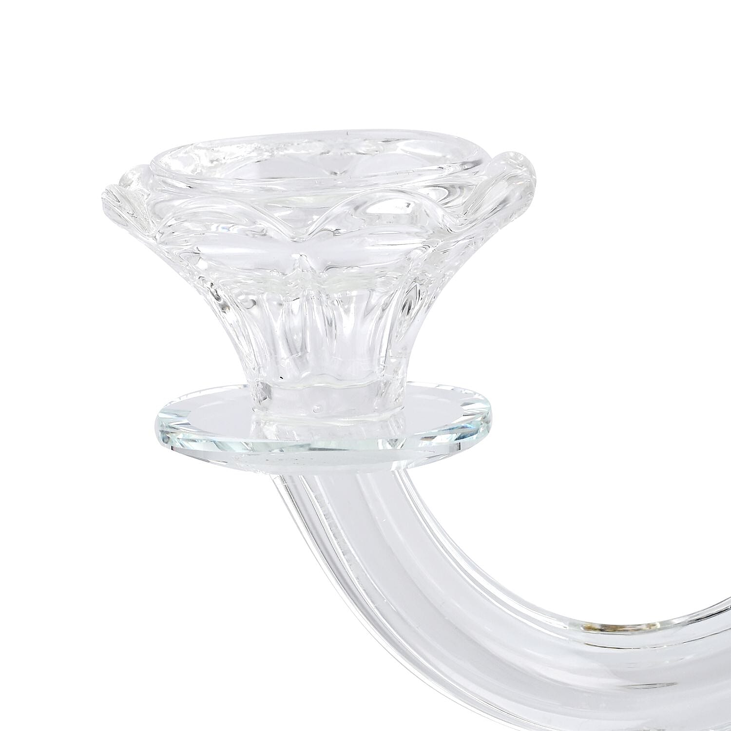 Sparkling 2 Arms Candle Holder - Gold