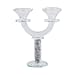 Sparkling 2 Arms Crystal Candle Holder - Gold