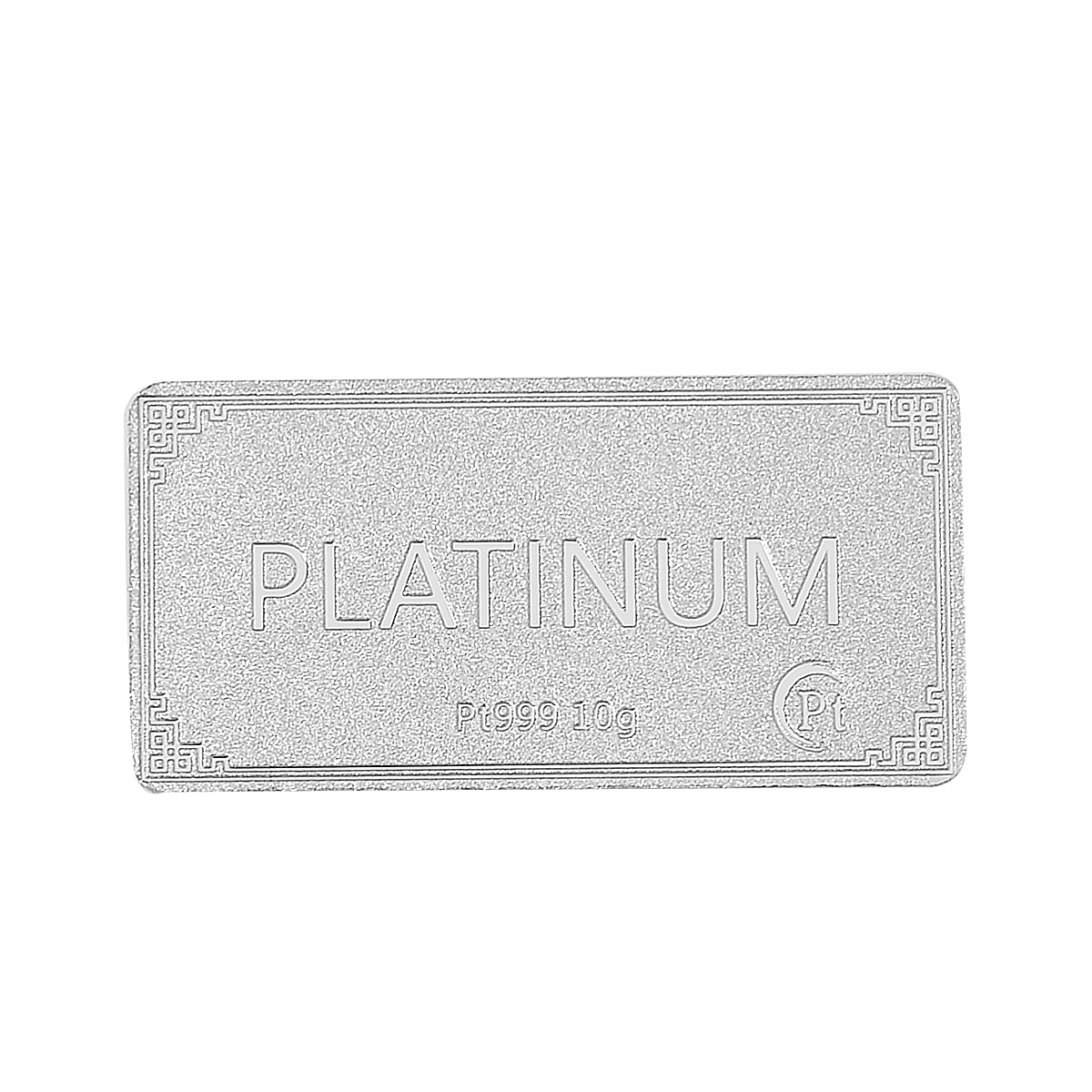 FIRST TIME EVER- 10 Grams of PLATINUM BAR (999.99% Purity) - Limited Stock availabilty