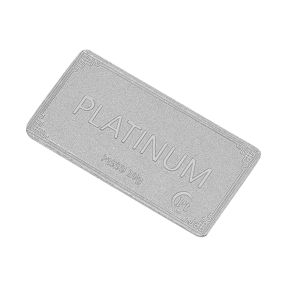 FIRST TIME EVER- PLATINUM BAR (999.99% Purity Size35x17.5x0.75) 10Grm