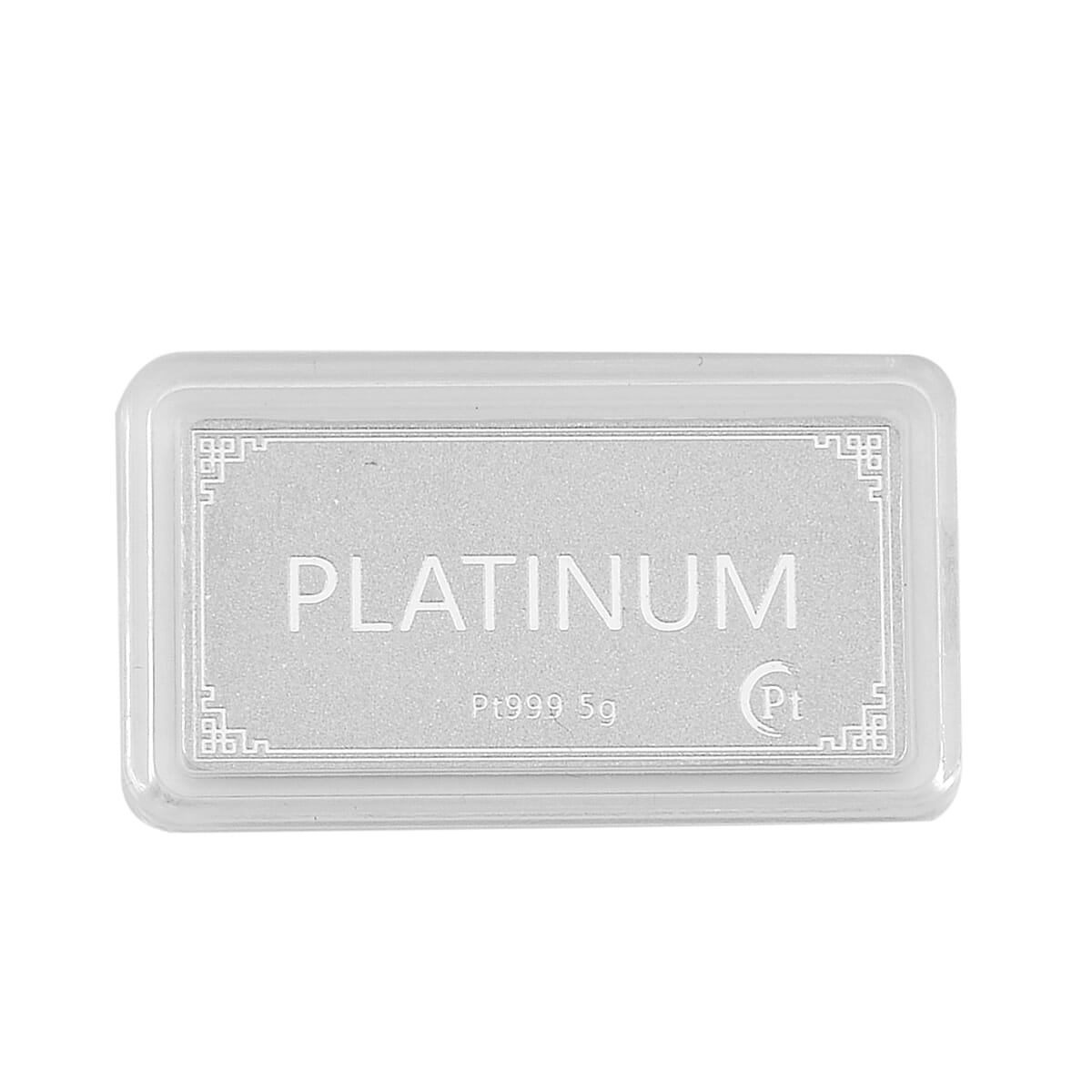 Biggest One Time Offer - 999 Platinum (99.9% Platinum Purity)  Bar Wt. 5.00 Gms