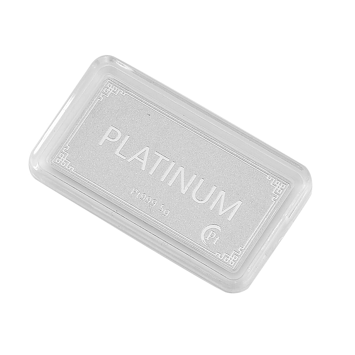 Biggest One Time Offer - 999 Platinum (99.9% Platinum Purity)  Bar Wt. 5.00 Gms