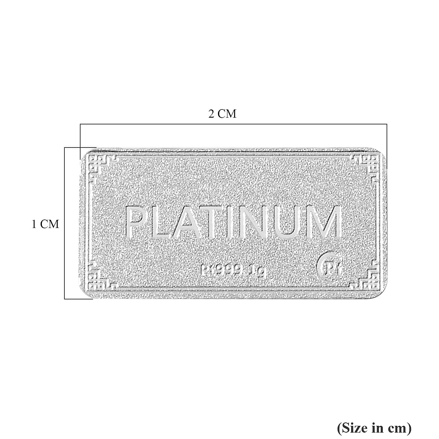 Special Offer - 999 Platinum (99.9% Platinum Purity) Bar Wt. 1.00 Gms. Special Offer - 999 Platinum (99.9% Platinum Purity) Bar Wt. 1.00 Gms.