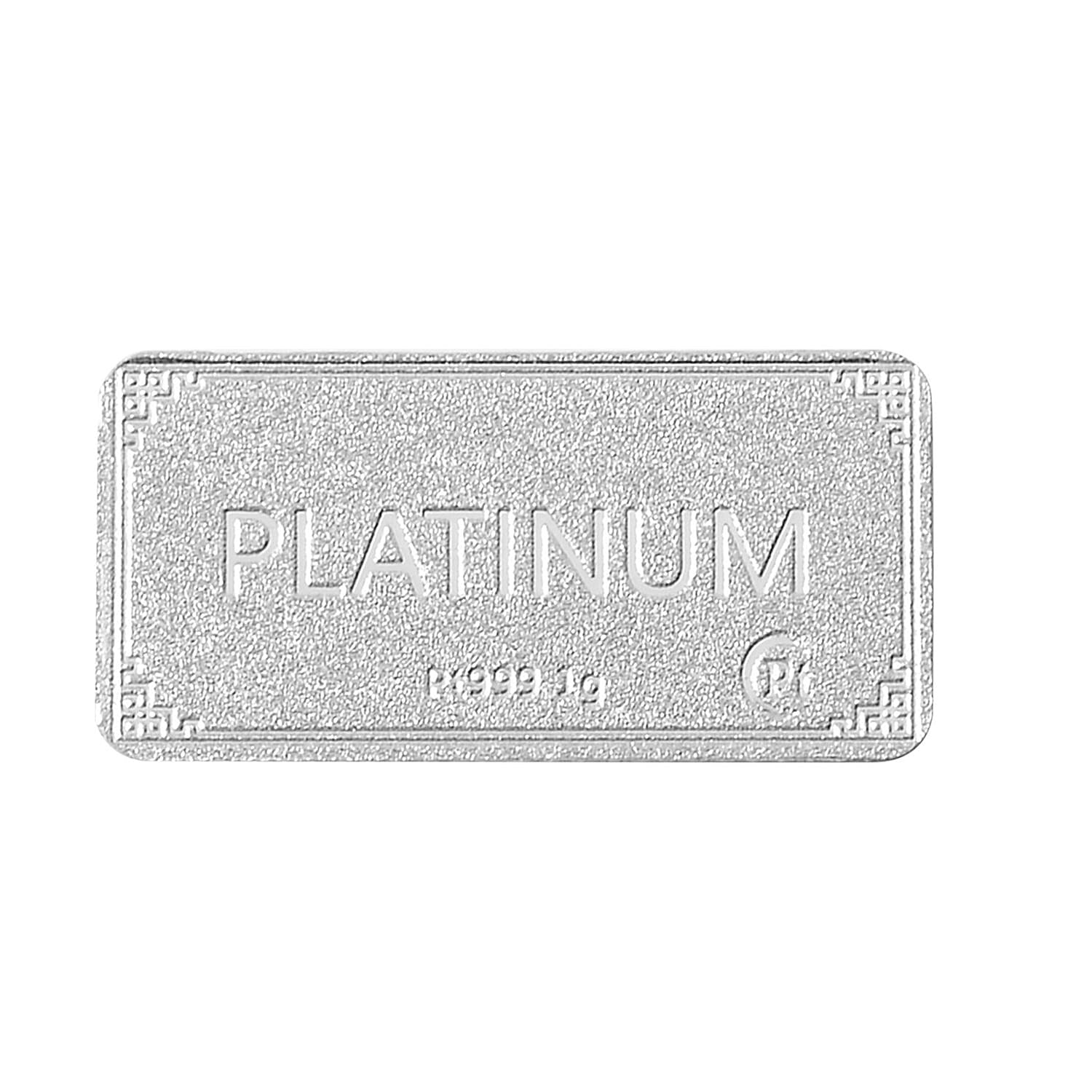 Special Offer - 999 Platinum (99.9% Platinum Purity) Bar Wt. 1.00 Gms.