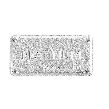 Special Offer - 999 Platinum (99.9% Platinum Purity) Bar Wt. 1.00 Gms.