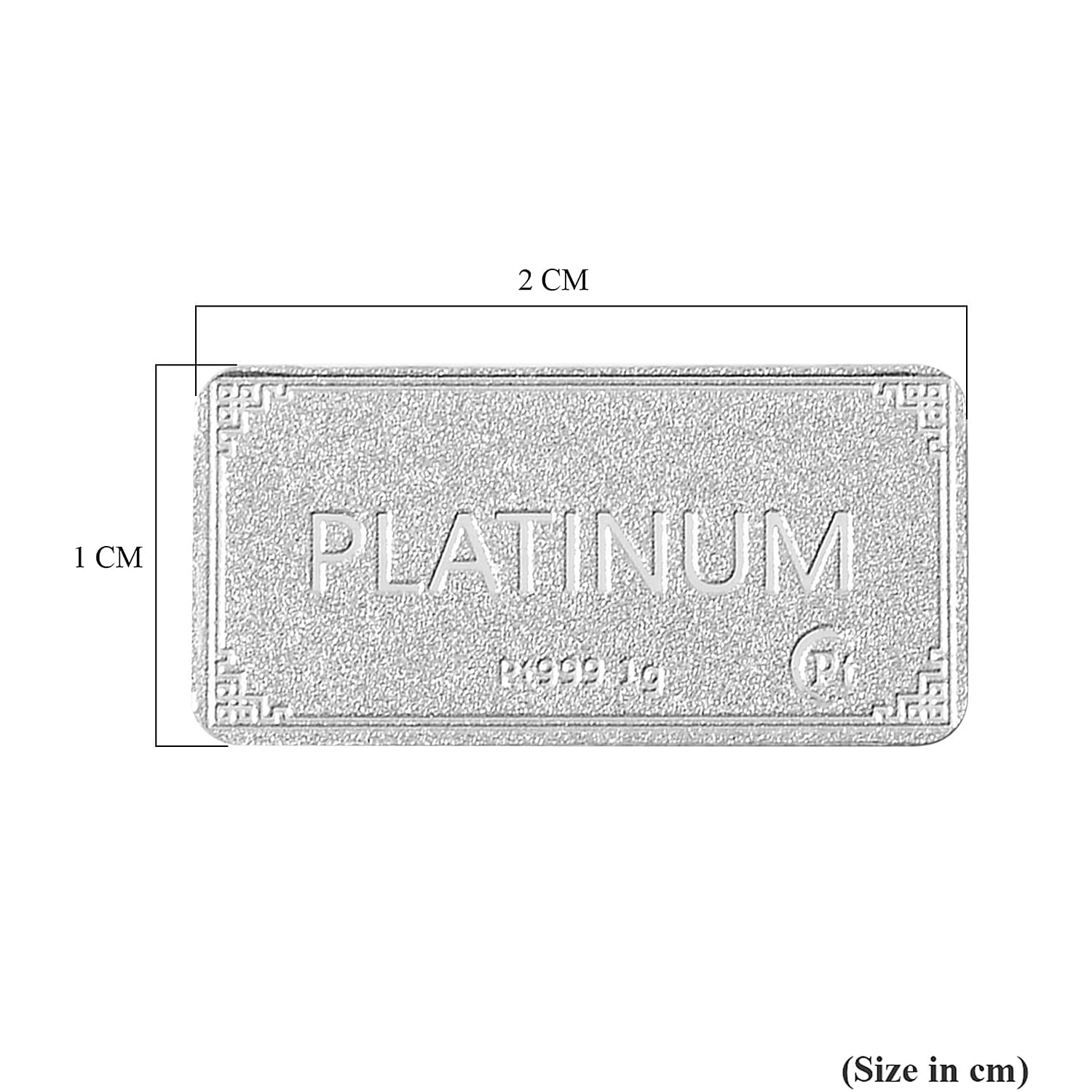 Special Offer - 999 Platinum (99.9% Platinum Purity) Bar Wt. 1.00 Gms.