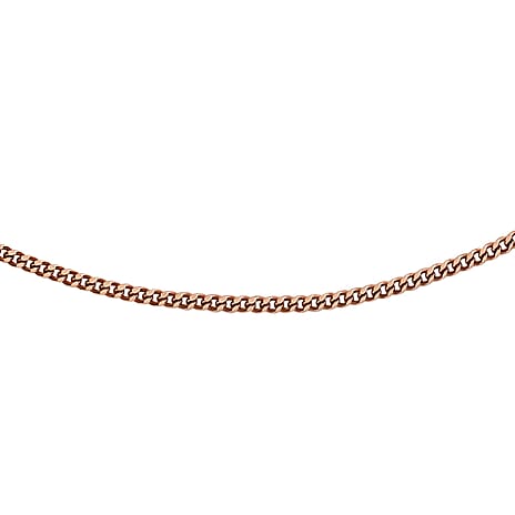 18K Rose Gold  Chain (Size - 16),  Gold Wt. 0.96 Gms