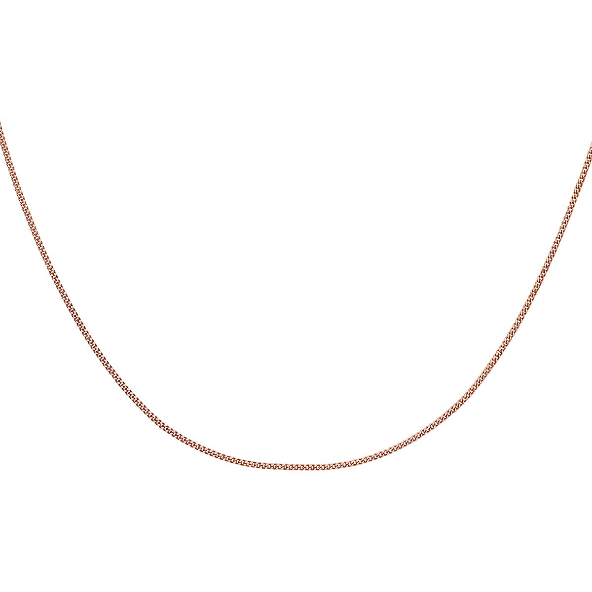 18K Rose Gold  Chain (Size - 18),  Gold Wt. 1.1 Gms