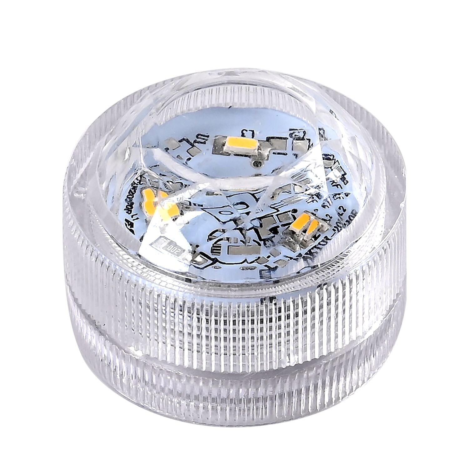 Set of 2 Santa with Deer and House Printed Porcelain LED Tealight Candle Holder - White