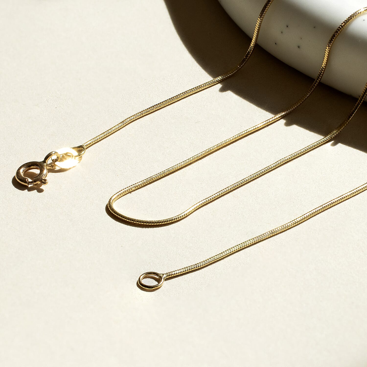 18K Yellow Gold  Chain (Size - 20),  Gold Wt. 3.9 Gms