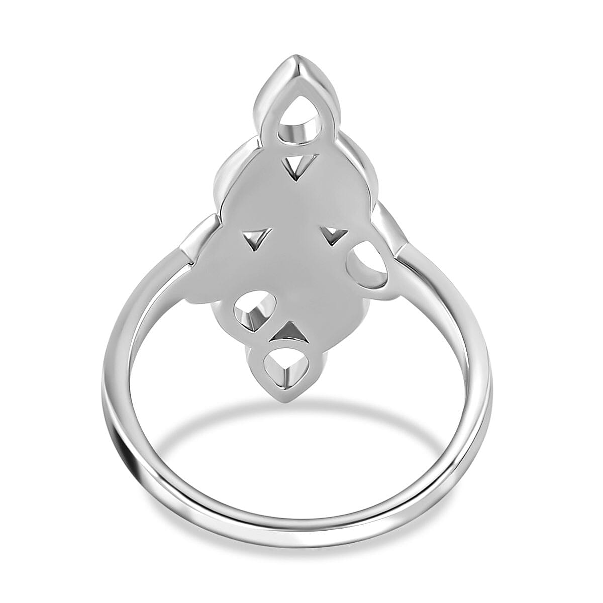 LucyQ Drip Collection - Rhodium Overlay Sterling Silver Ring
