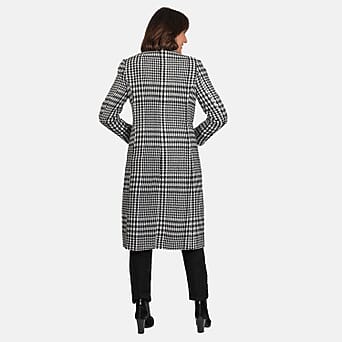 https://tjcuk.sirv.com/Products/75/7/7574659/Tamsy-Houndstooth-Pattern-Longline-Coat-Size-M-14-Black-White_7574659_3.jpg?w=342&h=342