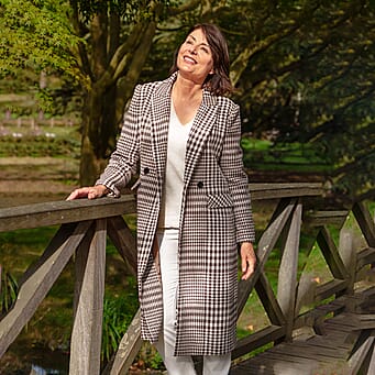 https://tjcuk.sirv.com/Products/75/7/7574693/Tamsy-Houndstooth-Pattern-Longline-Coat-Size-S-12-Khaki-Beige_7574693.jpg?w=342&h=342