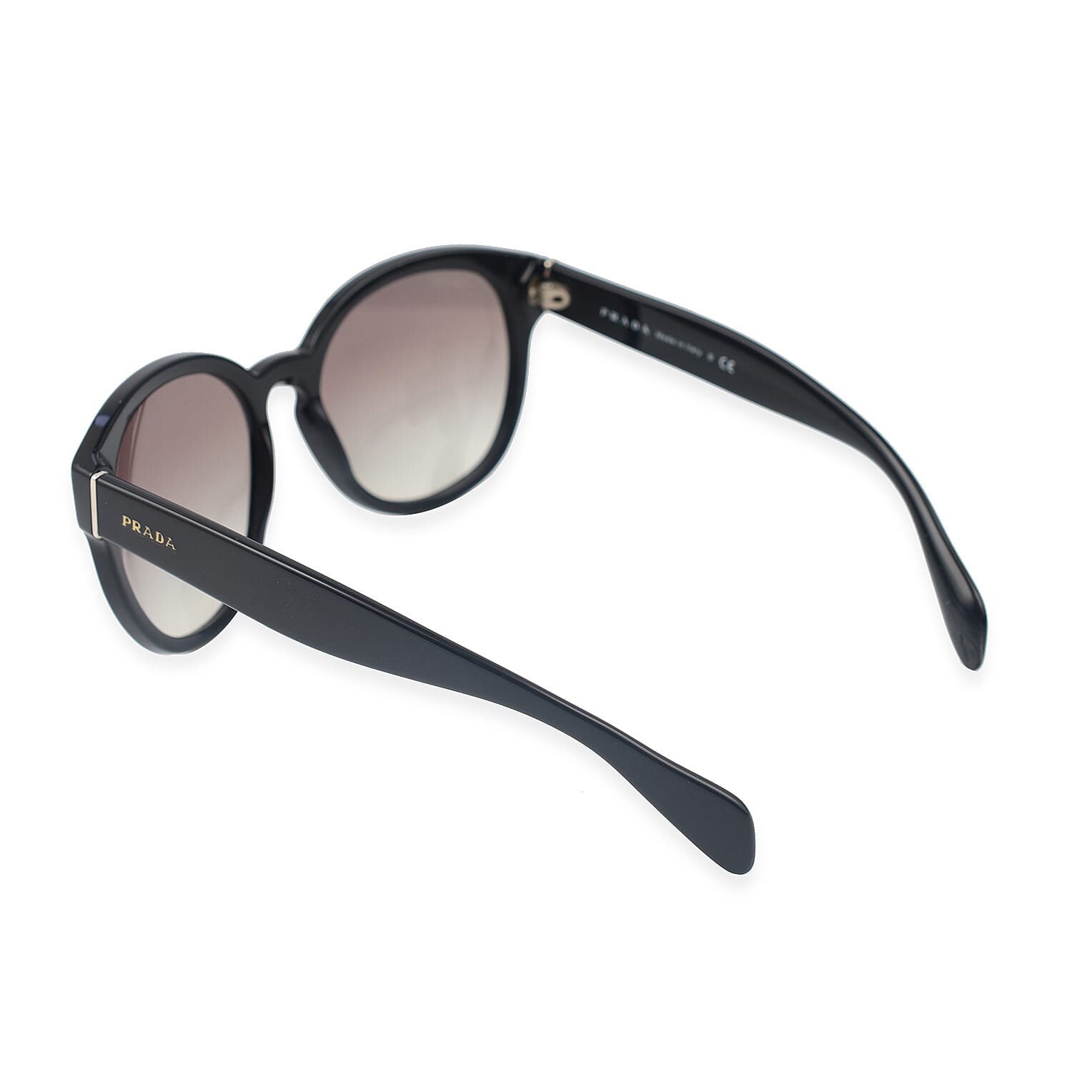 Designer Closeout- PRADA Square Edge Sunglasses - Black