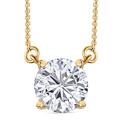  White Cubic Zirconia Fancy Necklace (Size - 20) in Platinum Overlay Sterling Silver 1.46 ct 3.480 Ct.